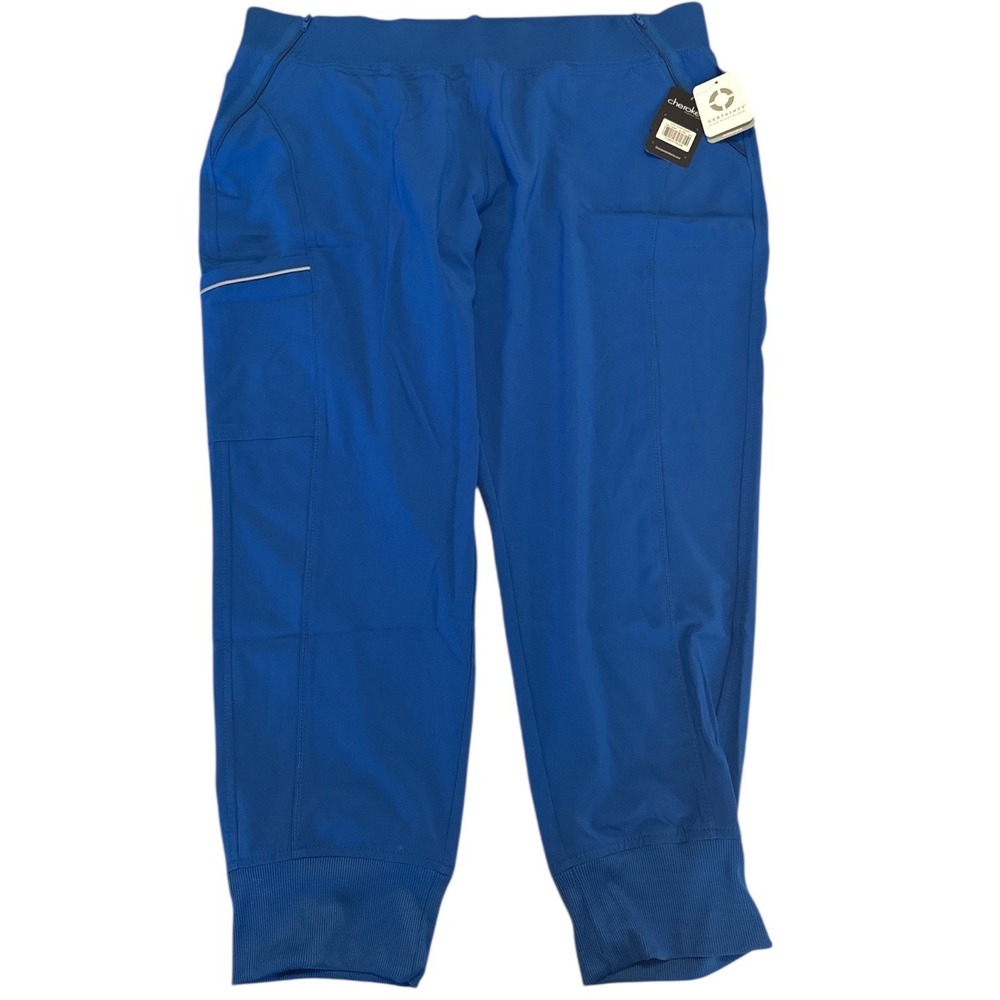 NWT Cherokee Infinity‎ Scrub Pants 2XL Petite Blue Workwear Medical Nursing